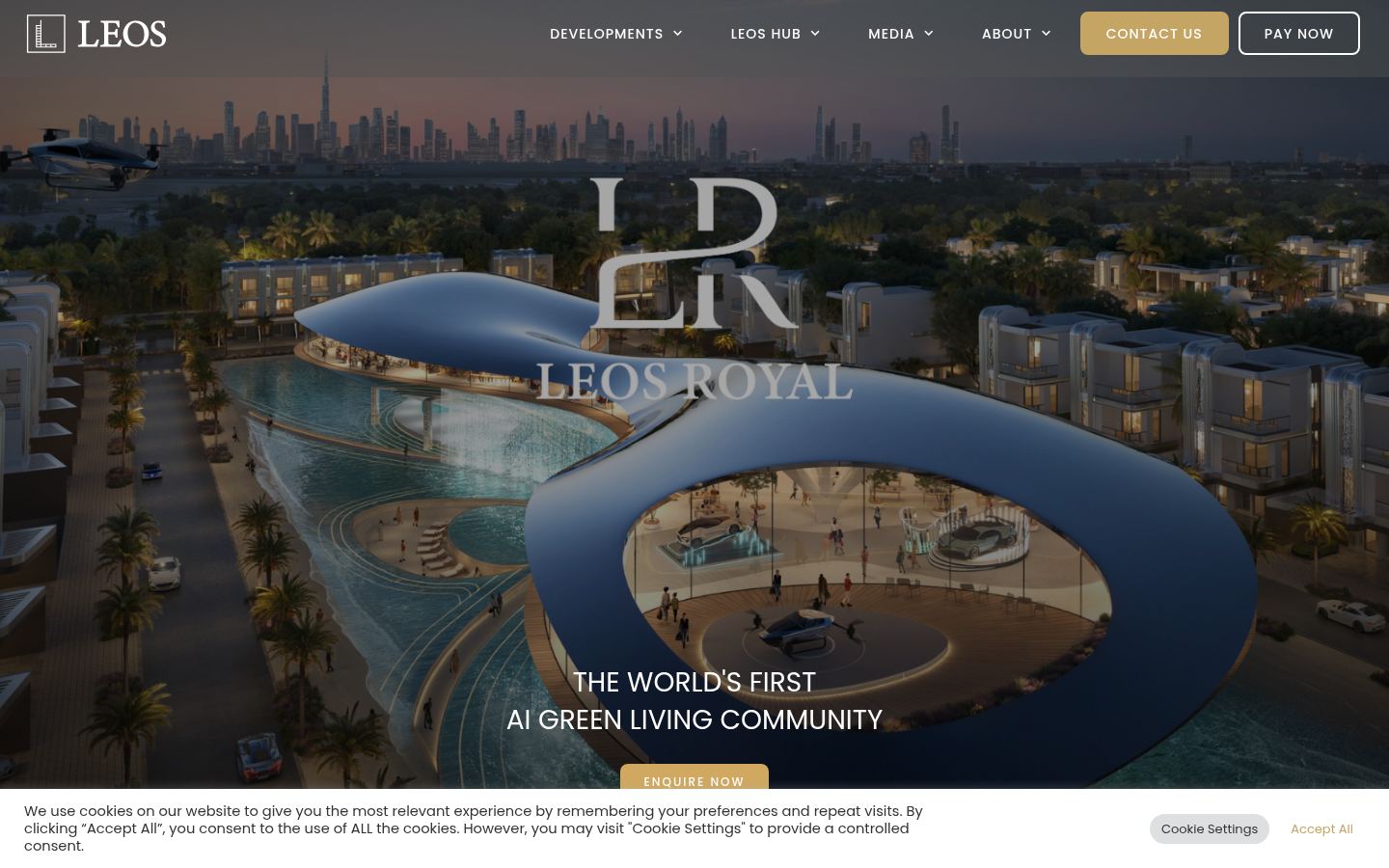 LEOS Developments &middot; HOMEPAGE_SCREENSHOT