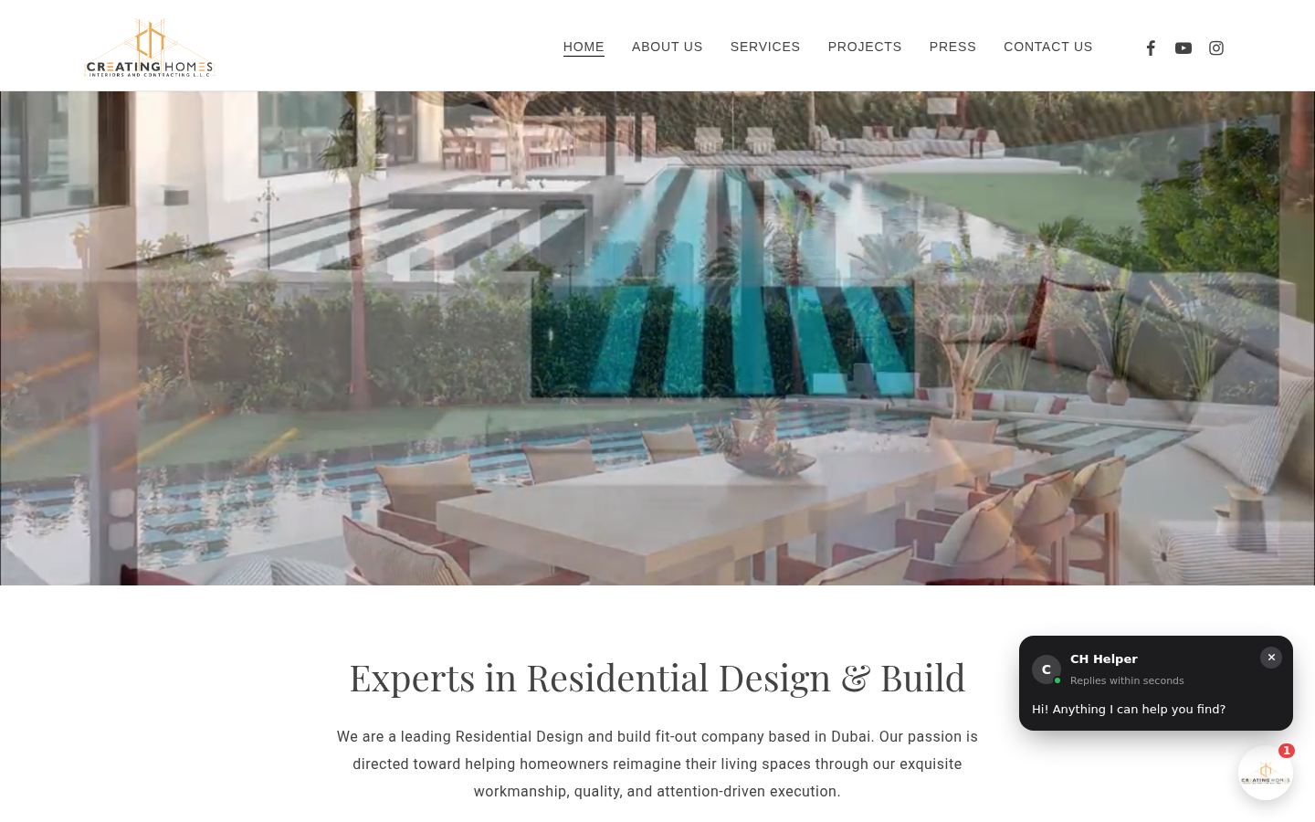 Creating Homes &middot; HOMEPAGE_SCREENSHOT