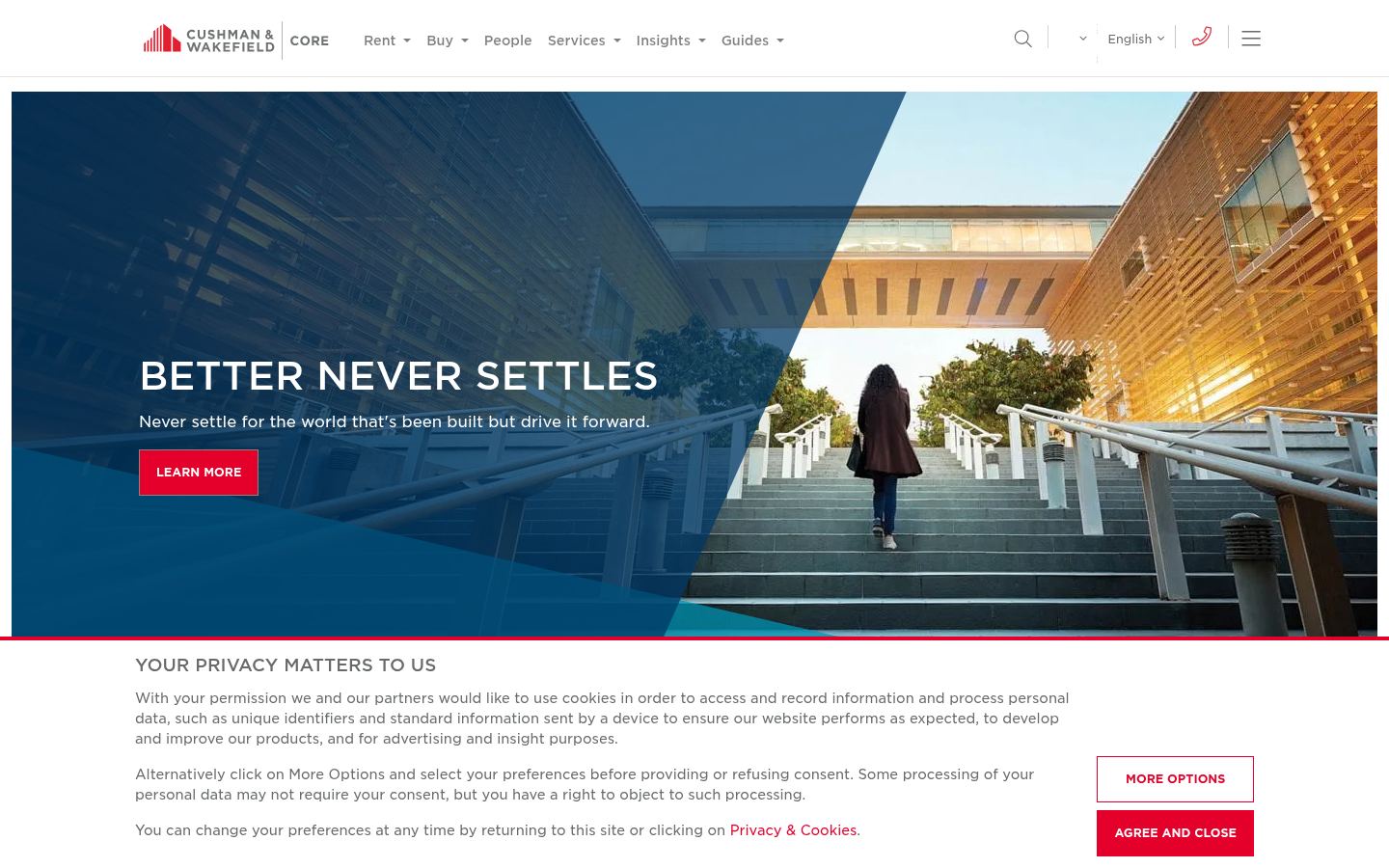Cushman & Wakefield Core &middot; HOMEPAGE_SCREENSHOT