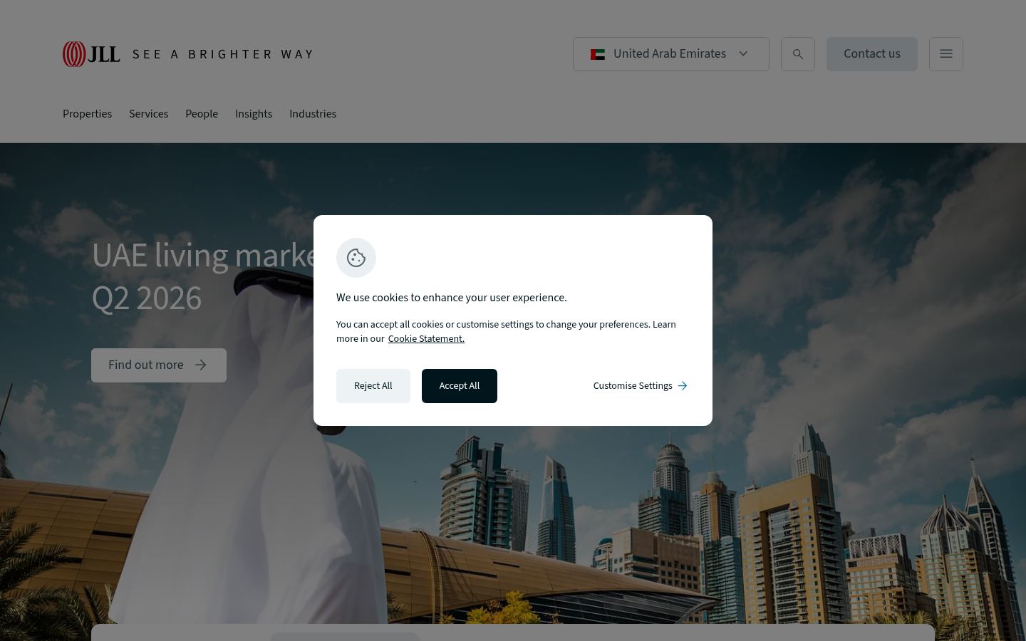 JLL Project and Development Services &middot; HOMEPAGE_SCREENSHOT