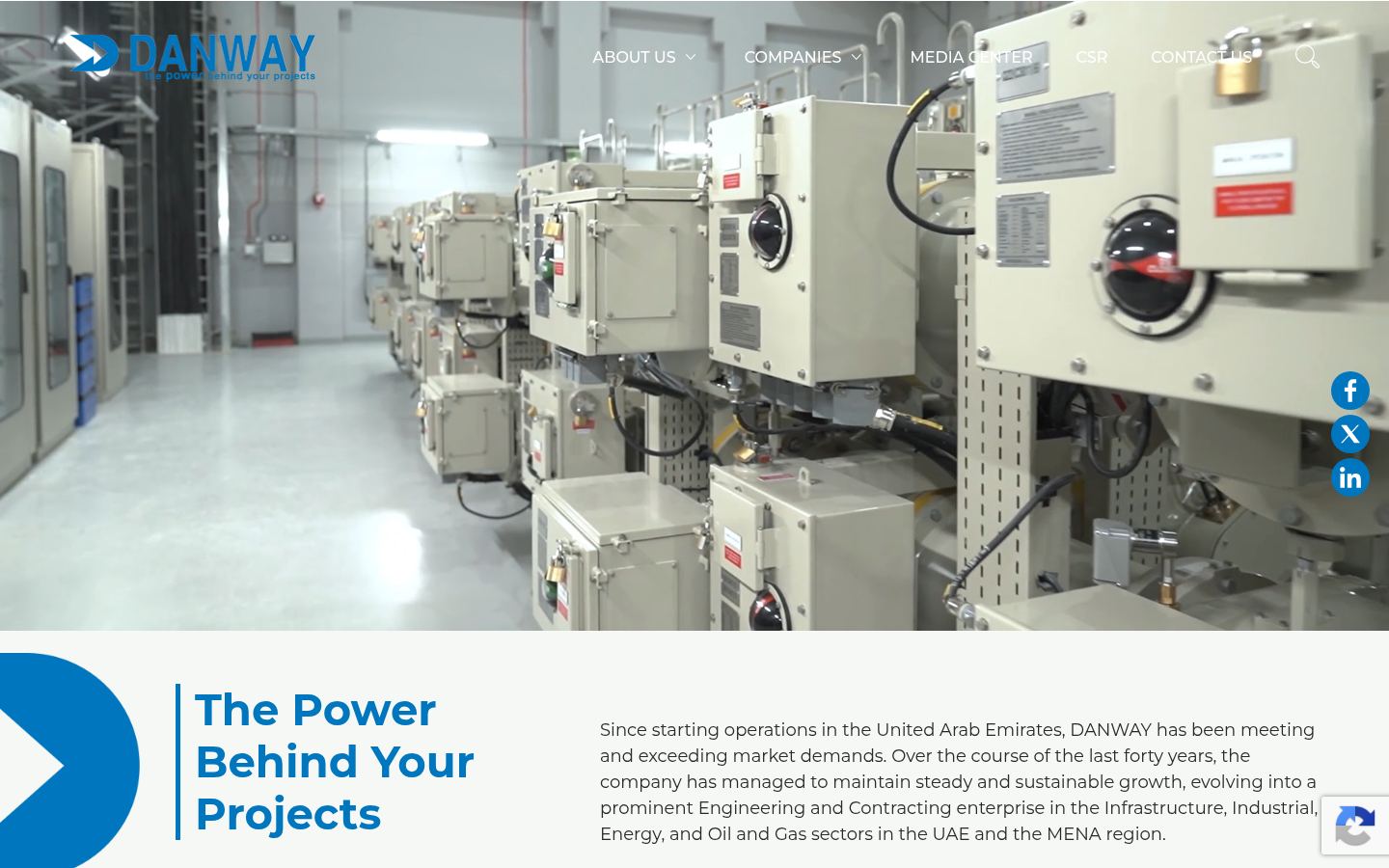 Danway Electrical & Mechanical Engineering &middot; HOMEPAGE_SCREENSHOT