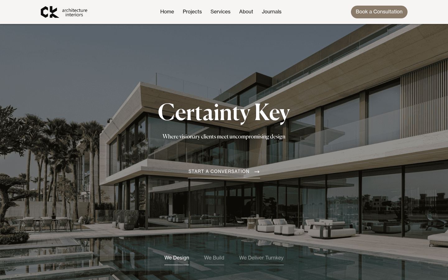 CK Architecture Interiors &middot; HOMEPAGE_SCREENSHOT