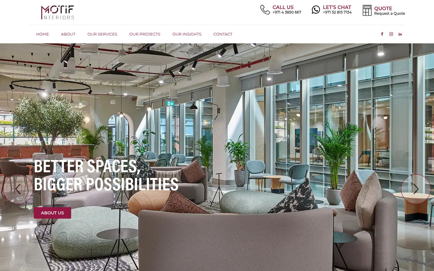 Motif Interiors &middot; HOMEPAGE_SCREENSHOT