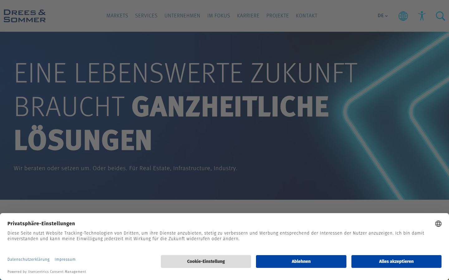 Drees & Sommer Middle East · HOMEPAGE_SCREENSHOT