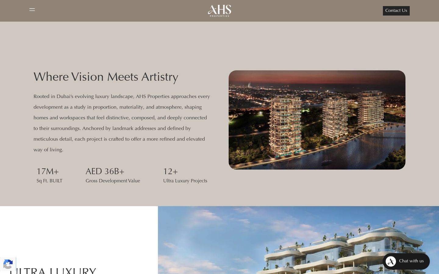 AHS Properties &middot; HOMEPAGE_SCREENSHOT