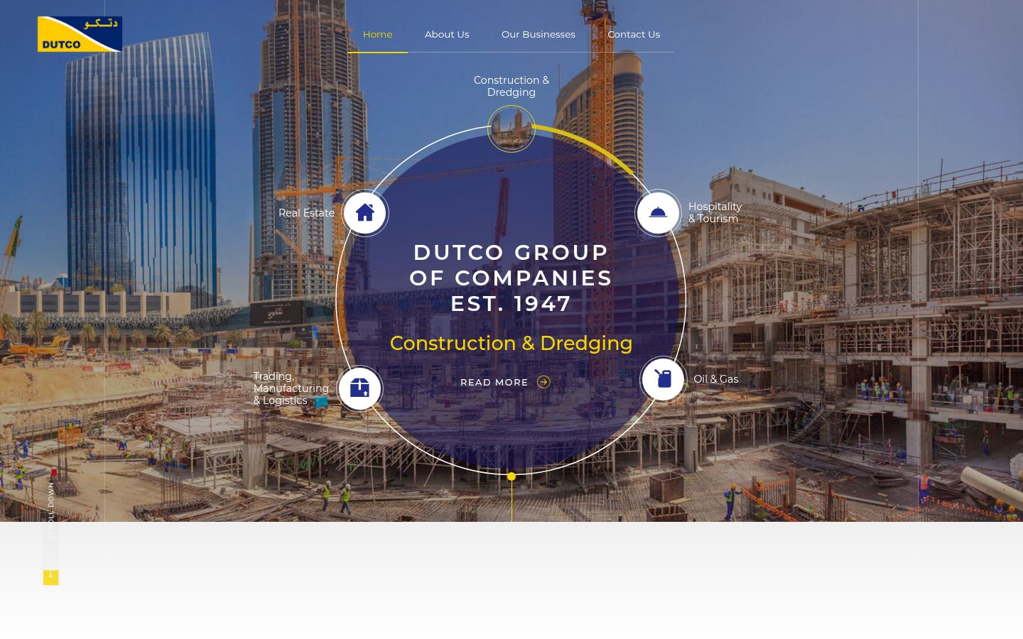 Dutco Construction · HOMEPAGE_SCREENSHOT