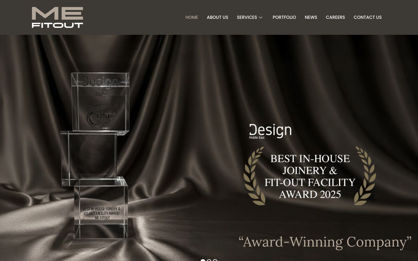 Middle East Fitout &middot; HOMEPAGE_SCREENSHOT
