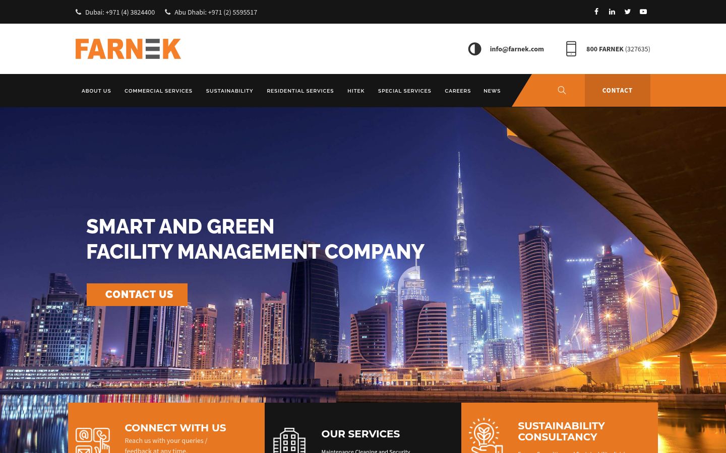 Farnek Services &middot; HOMEPAGE_SCREENSHOT